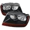 Spec-D Tuning 99-04 Jeep Cherokee Headlights- Black, 2LH-GKEE99JM-V2-ABM 2LH-GKEE99JM-V2-ABM - alternate 1